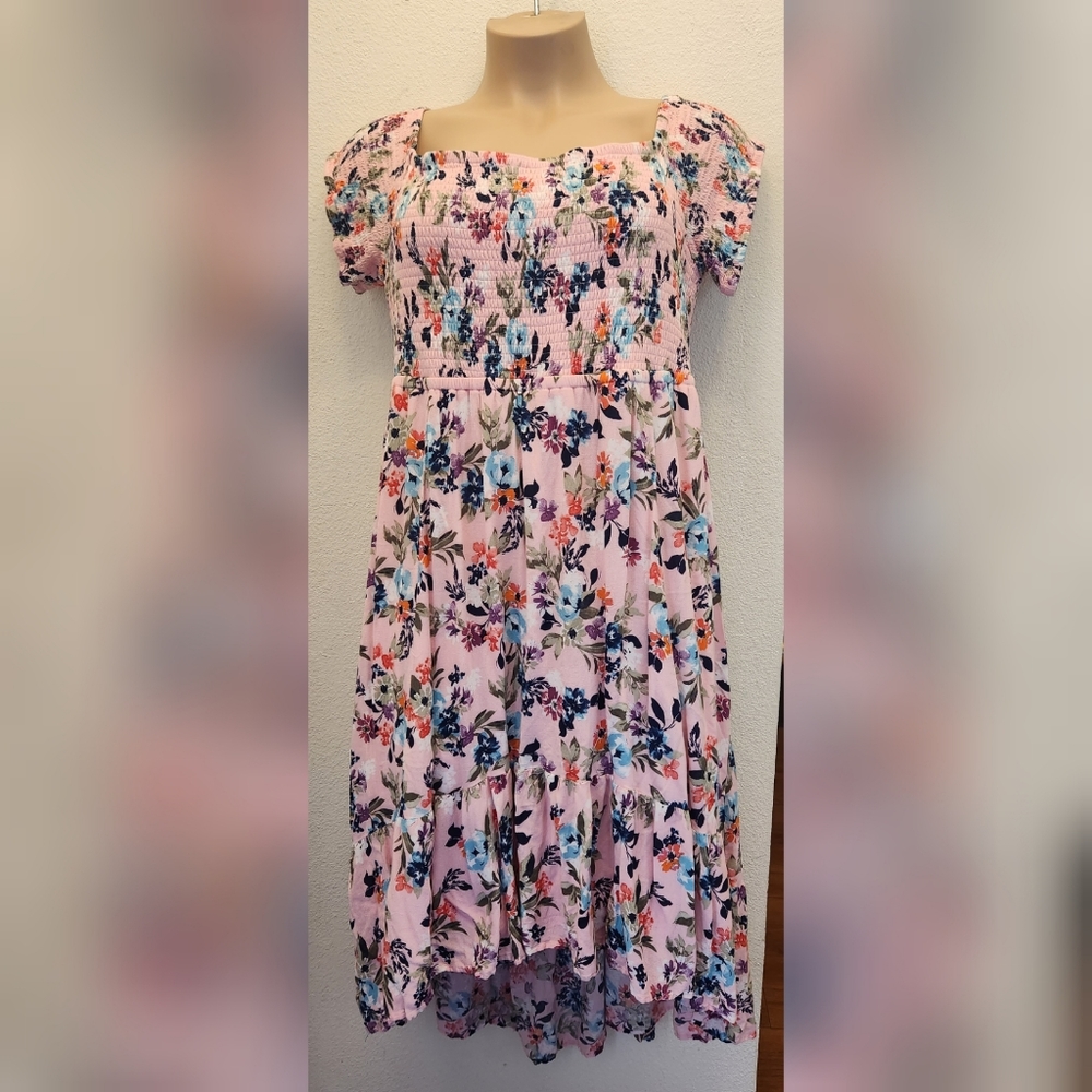 Torrid Pink Floral Dress
